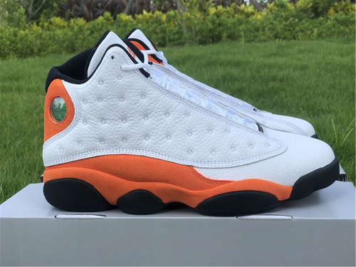 Air Jordan 13 _STARFISH_ white orange color_ is about 40-47.5-b378d9d4